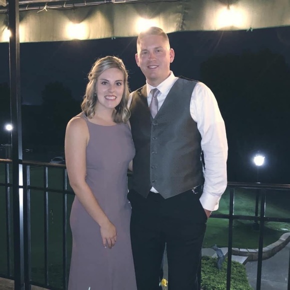 After Six French Truffle Bridesmaid Dress - Picture 8 of 8